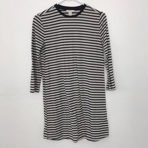 striped tee shirt dress